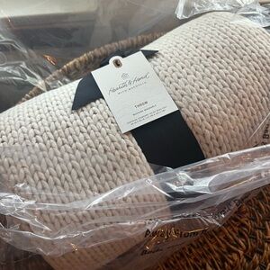 Hearth & Hand Textured Cream Throw Blanket